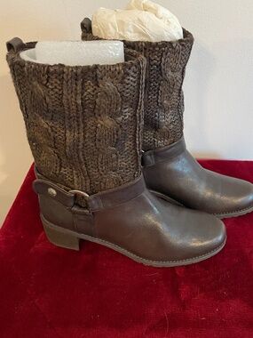 STUART WEITZMAN - Pimlico Tweed Mid Calf Boots Size 6.5 - New in Box